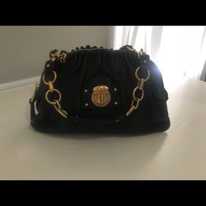 Marc Jacobs Black Leather Lou Bag